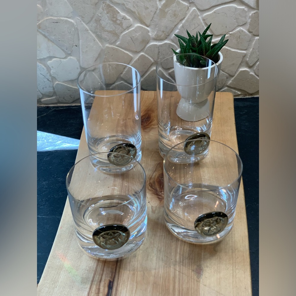 ROSENTHAL STUDIO LINE | Set of 4 | Pirate Collection Glasses | 2 Sizes